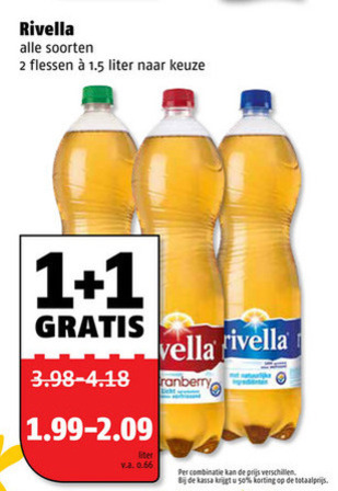 Rivella   frisdrank folder aanbieding bij  Poiesz - details