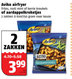 Aviko   aardappelkroketjes, rosti folder aanbieding bij  Poiesz - details