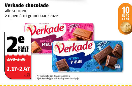 Verkade   chocolade folder aanbieding bij  Poiesz - details