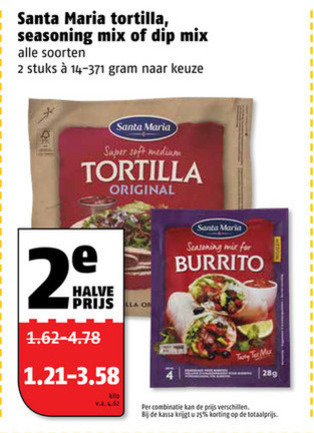 Santa Maria   maaltijdmix, dipsaus folder aanbieding bij  Poiesz - details