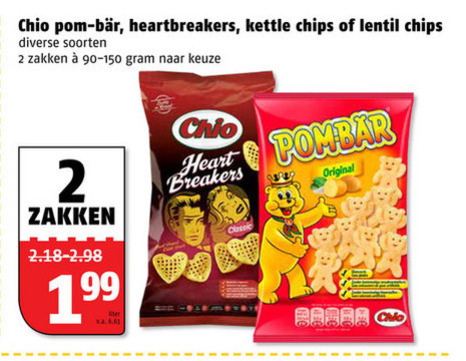 Chio   chips, zoutje folder aanbieding bij  Poiesz - details