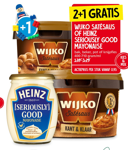 Heinz   mayonaise, satesaus folder aanbieding bij  Jan Linders - details