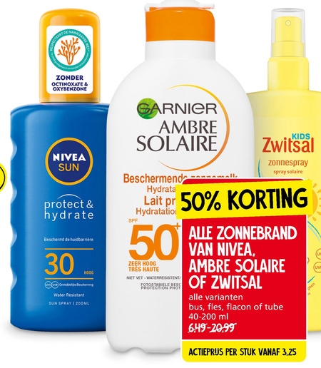 Ambre Solaire   zonnebrandolie folder aanbieding bij  Jan Linders - details