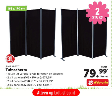 Florabest   tuinscherm folder aanbieding bij  Lidl - details