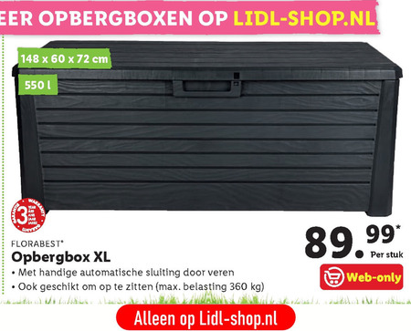 Florabest   tuinstoelkussenbox folder aanbieding bij  Lidl - details