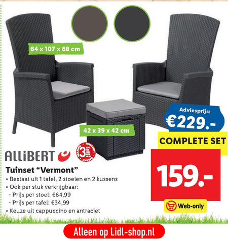 september een miljard Mysterie Allibert tuinstoel folder aanbieding bij Lidl - details