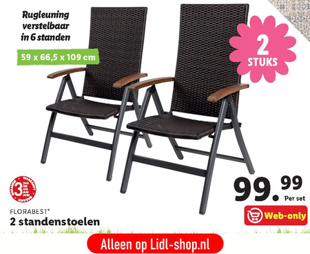 Florabest   tuin standenstoel folder aanbieding bij  Lidl - details