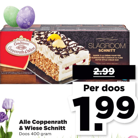 Coppenrath und Wiese   slagroomschnitte, mokkaschnitt folder aanbieding bij  Plus - details