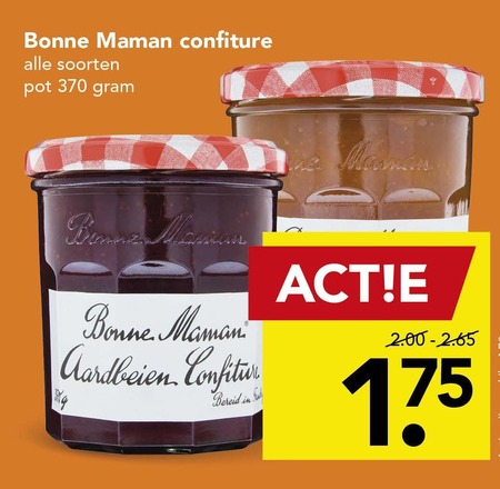 Bonne Maman   jam folder aanbieding bij  Deen - details