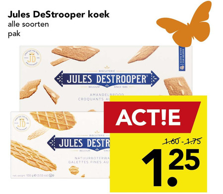 Jules Destrooper   wafels folder aanbieding bij  Deen - details