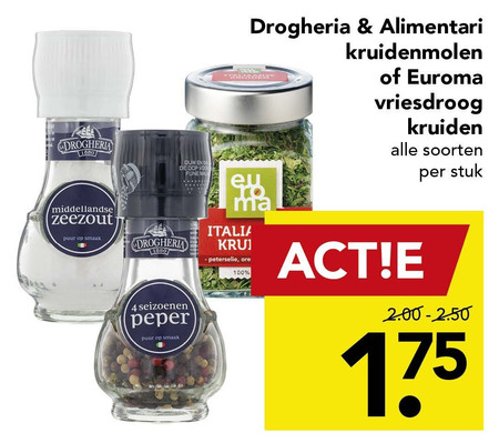 Drogheria   kruiden folder aanbieding bij  Deen - details