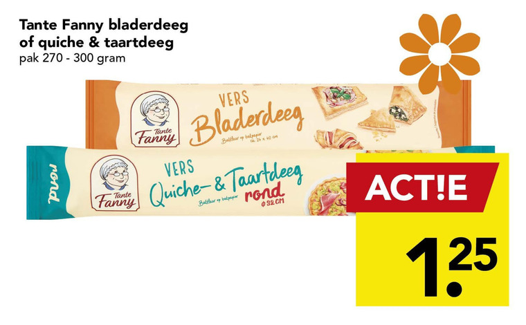 Tante Fanny   bladerdeeg folder aanbieding bij  Deen - details