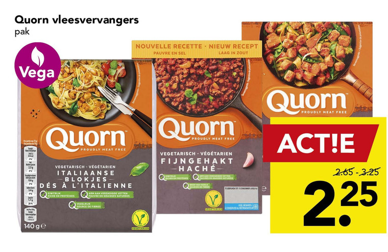 Quorn   vegetarisch folder aanbieding bij  Deen - details