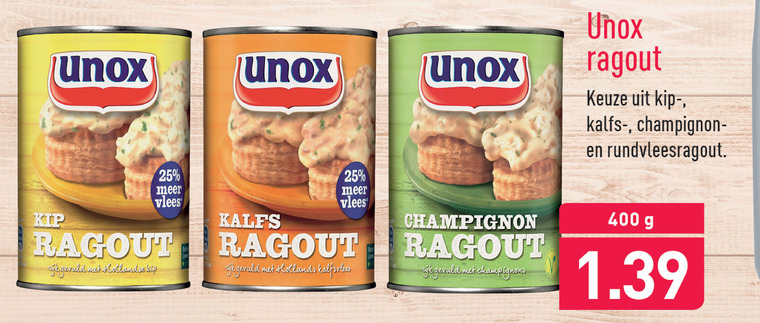 Unox   ragout folder aanbieding bij  Aldi - details