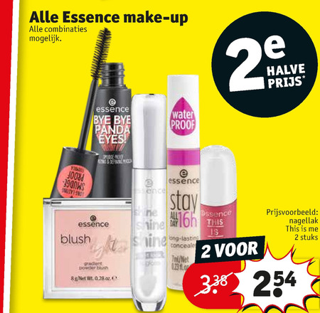 Essence   foundation, gezichtspoeder folder aanbieding bij  Kruidvat - details