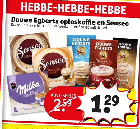 Douwe Egberts   koffiepad, oploskoffie folder aanbieding bij  Kruidvat - details