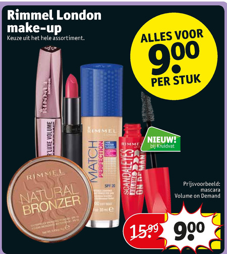 Rimmel   nagellak, eyeliner folder aanbieding bij  Kruidvat - details