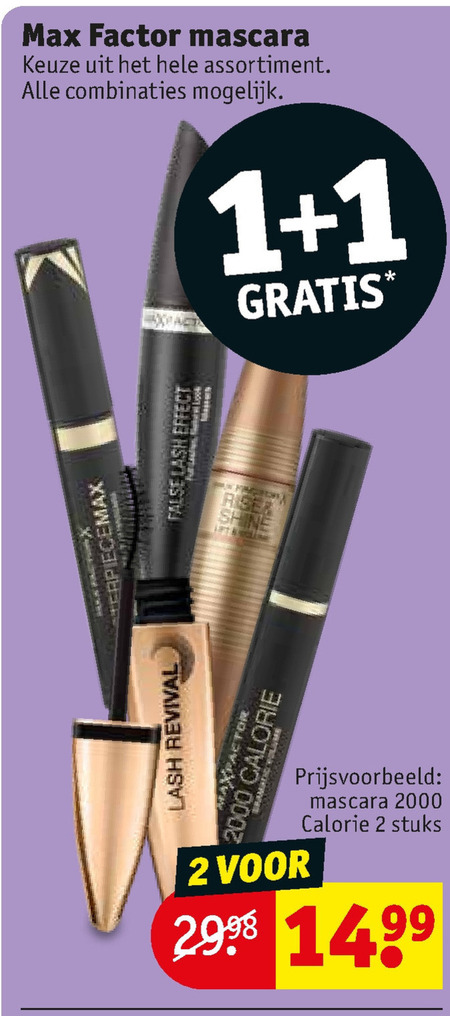 Max Factor   mascara folder aanbieding bij  Kruidvat - details