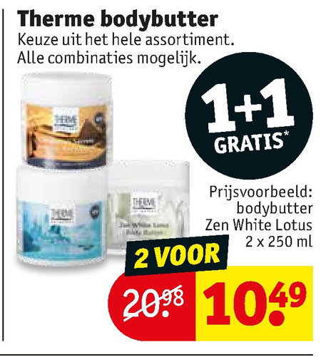 Therme   bodylotion folder aanbieding bij  Kruidvat - details