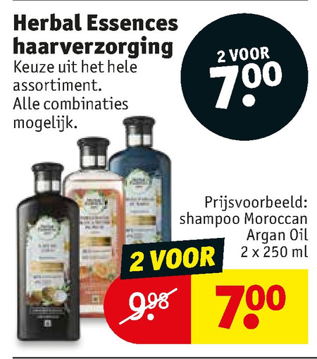 Herbal Essences   conditioner, shampoo folder aanbieding bij  Kruidvat - details