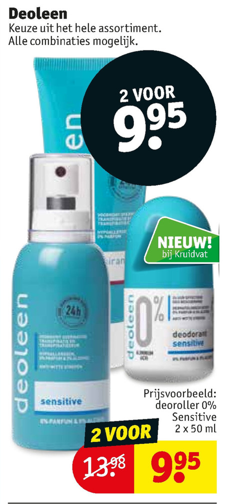 Deoleen   deodorant folder aanbieding bij  Kruidvat - details