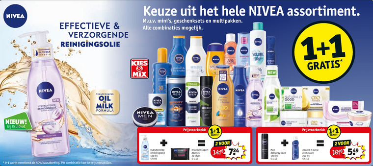 Nivea   scheerschuim, deodorant folder aanbieding bij  Kruidvat - details