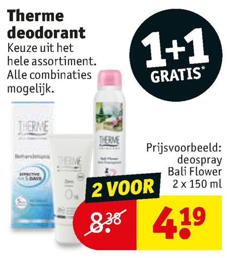 Therme   deodorant folder aanbieding bij  Kruidvat - details