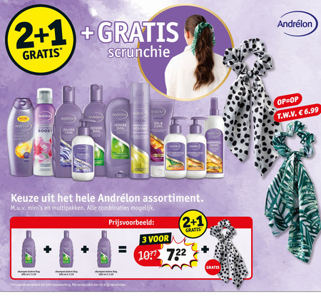 Andrelon   haarverzorging, douchegel folder aanbieding bij  Kruidvat - details