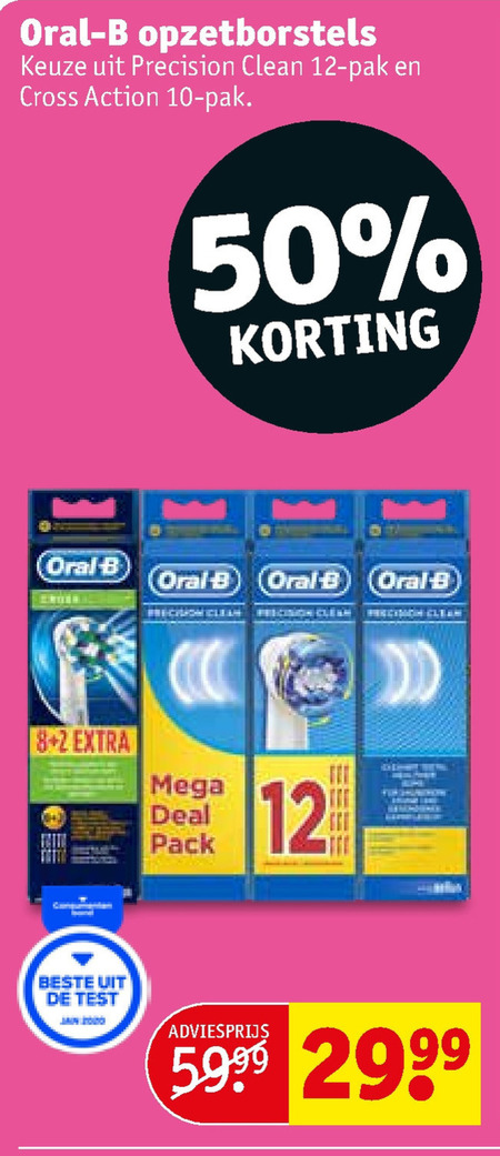 Braun Oral-B   opzetborstel folder aanbieding bij  Kruidvat - details