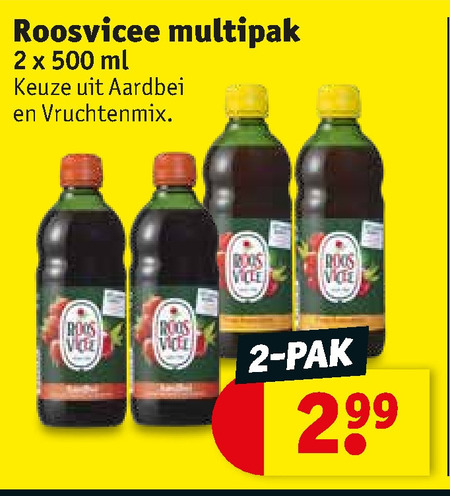 Roosvicee   fruitdrank folder aanbieding bij  Kruidvat - details