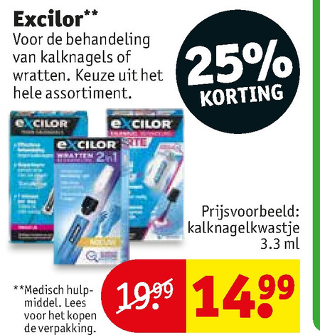 Excilor   wrattenverwijderaar, nagelverzorging folder aanbieding bij  Kruidvat - details