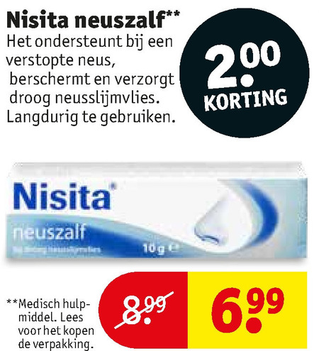 Nisita   neusspray folder aanbieding bij  Kruidvat - details