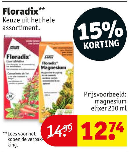 Floradix   voedingssupplement folder aanbieding bij  Kruidvat - details