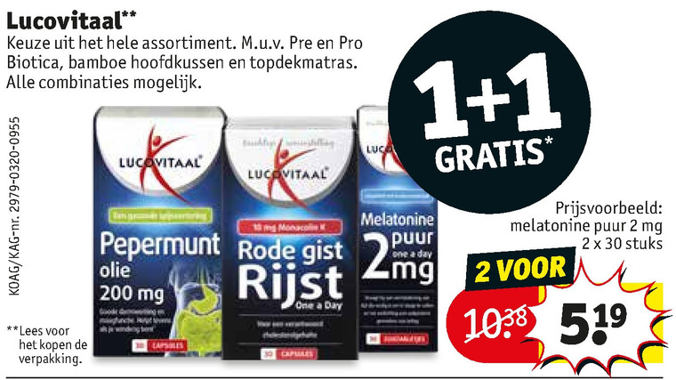 Lucovitaal   voedingssupplement folder aanbieding bij  Kruidvat - details