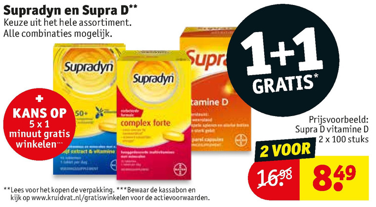 Supradyn   vitamine, multivitaminen folder aanbieding bij  Kruidvat - details