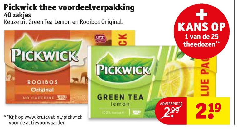 Pickwick   thee folder aanbieding bij  Kruidvat - details