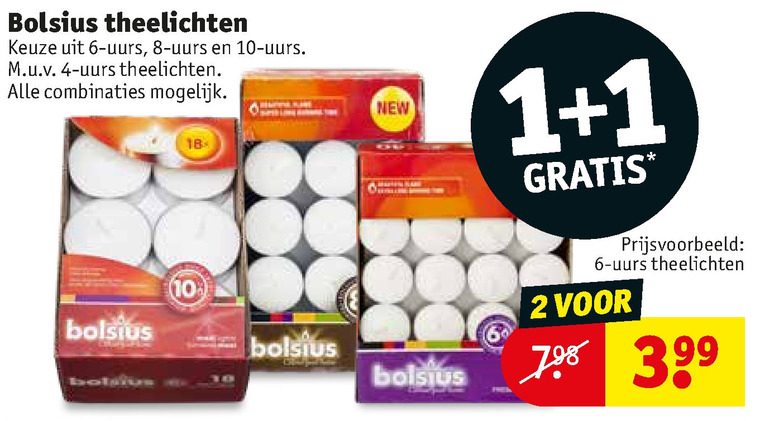 Demon contant geld Kruik Bolsius theelicht folder aanbieding bij Kruidvat - details