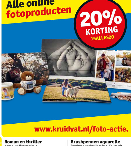 Kruidvat Huismerk   fotoboek, foto afdrukken folder aanbieding bij  Kruidvat - details