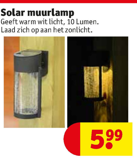 Denemarken Slaapkamer bar buitenlamp, solarlamp folder aanbieding bij Kruidvat - details