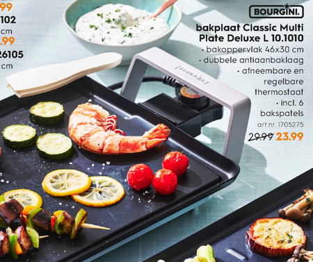 Bourgini   tafelgrill folder aanbieding bij  Blokker - details