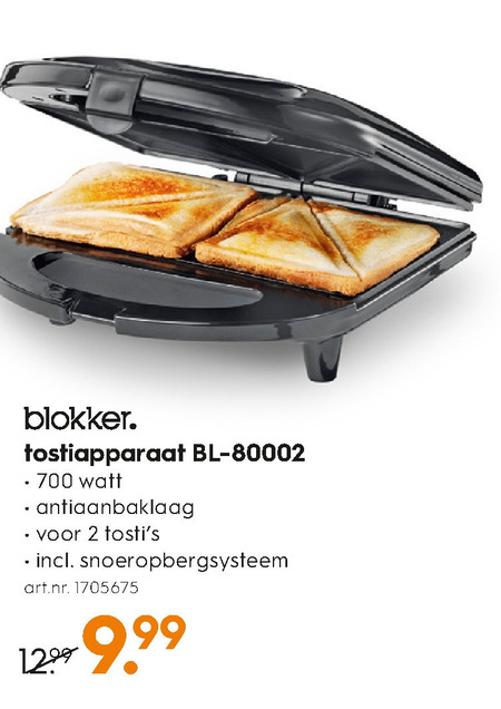 Blokker Huismerk   tosti ijzer folder aanbieding bij  Blokker - details