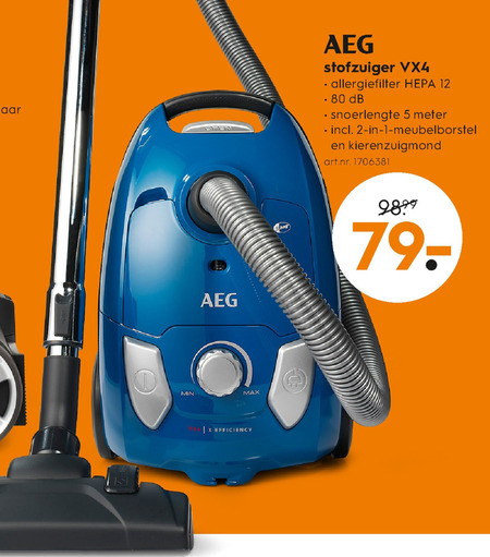 AEG   stofzuiger folder aanbieding bij  Blokker - details