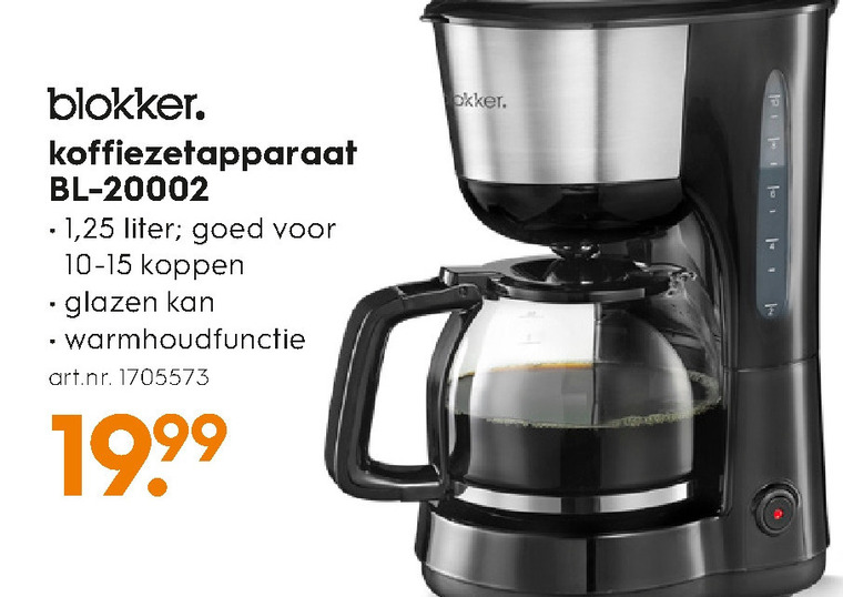 Blokker Huismerk   koffiezetapparaat folder aanbieding bij  Blokker - details