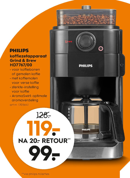 Philips koffiezetapparaat aanbieding bij -