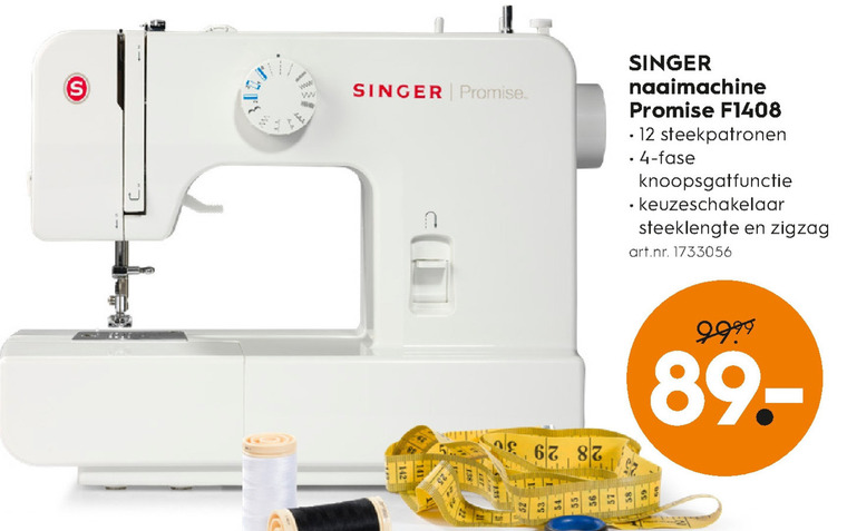 Singer   naaimachine folder aanbieding bij  Blokker - details