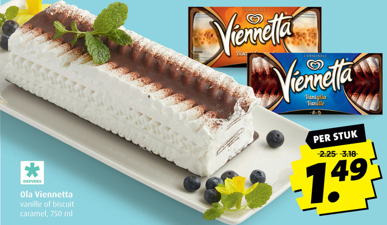 Ola Viennetta   ijstaart folder aanbieding bij  Boni - details