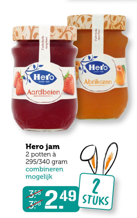 Hero   jam folder aanbieding bij  Coop - details