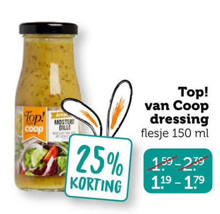 Coop Huismerk   dressing folder aanbieding bij  Coop - details