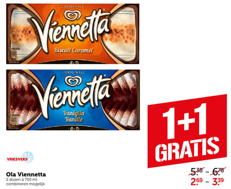 Ola Viennetta   ijstaart folder aanbieding bij  Coop - details