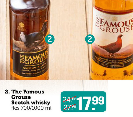 Famous Grouse   whisky folder aanbieding bij  Coop - details